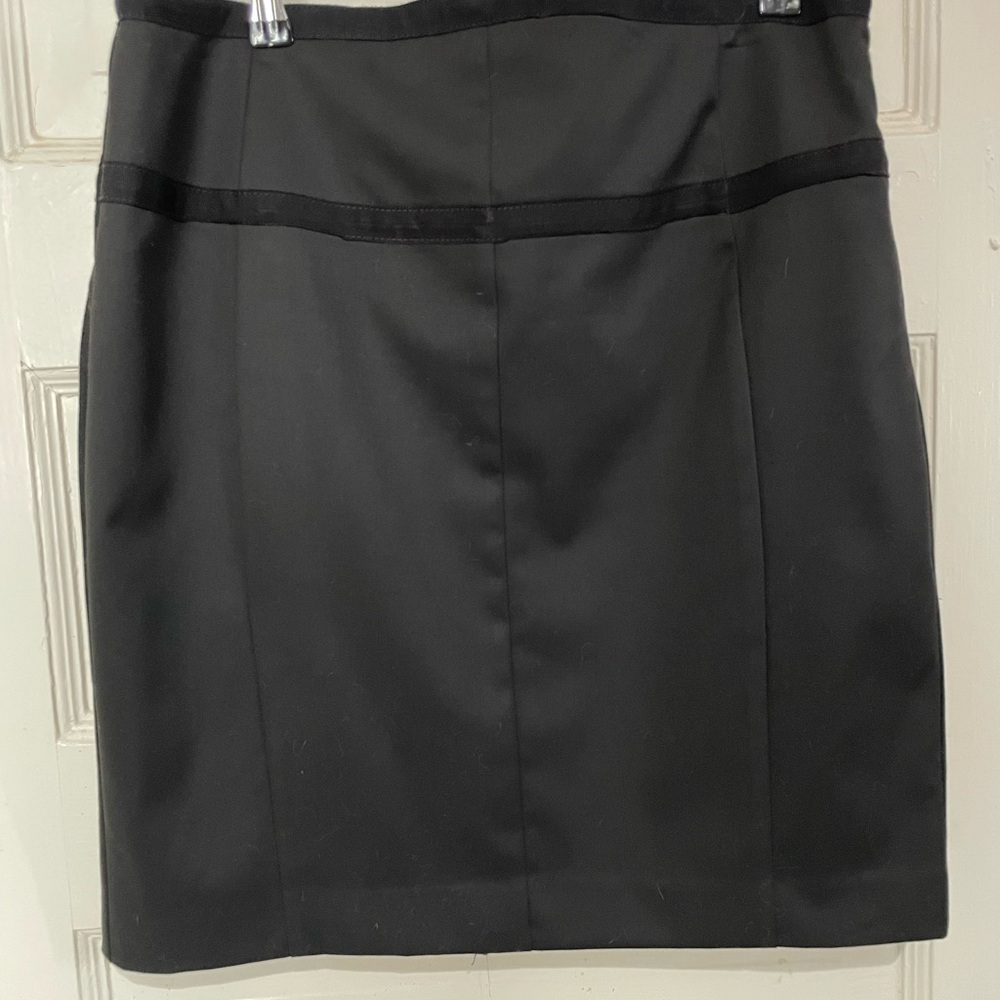 Express Black Pencil Skirt with Detail, Size 12